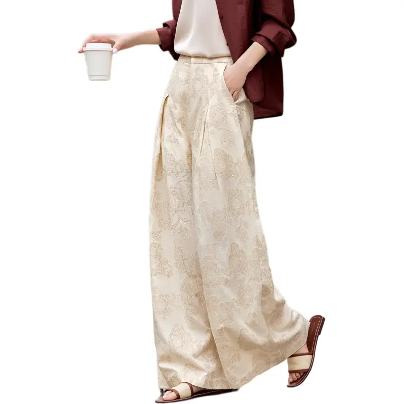 XWI Casual Pants Women's Light Beige-4