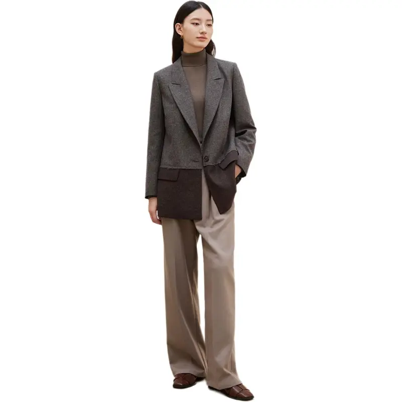 IHIMI Business Suit Women's Chestnut Brown-5