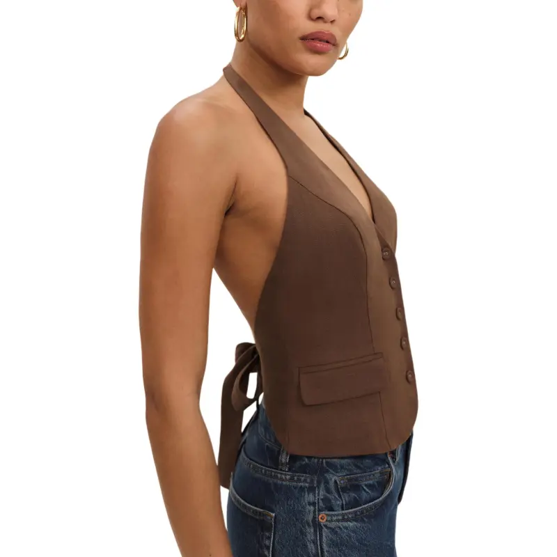 Reformation Tank Tops Women's Chocolate-3
