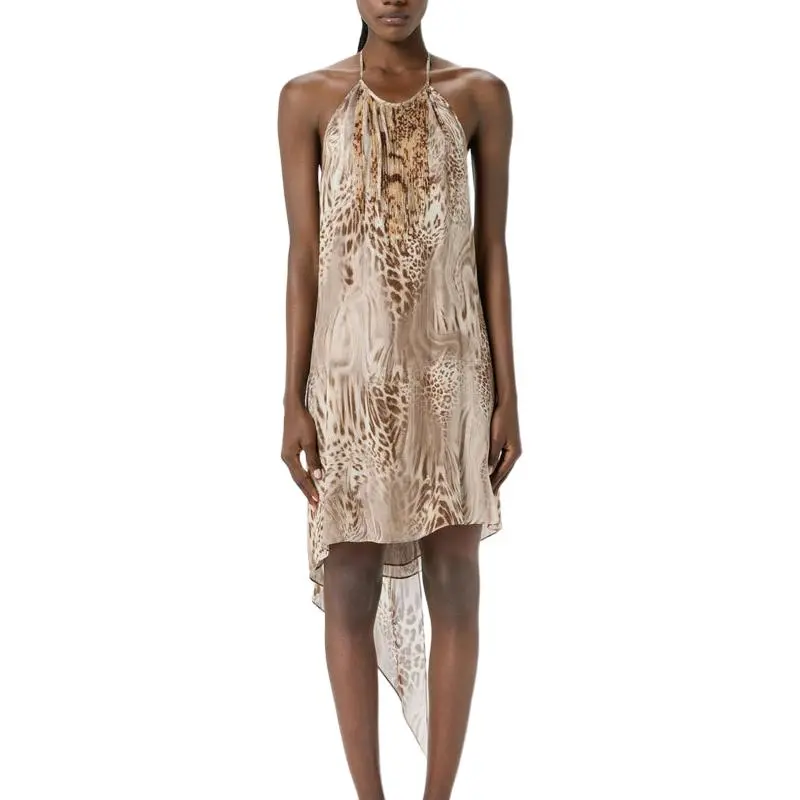 Blumarine Sleeveless Dress Women's Brown-1