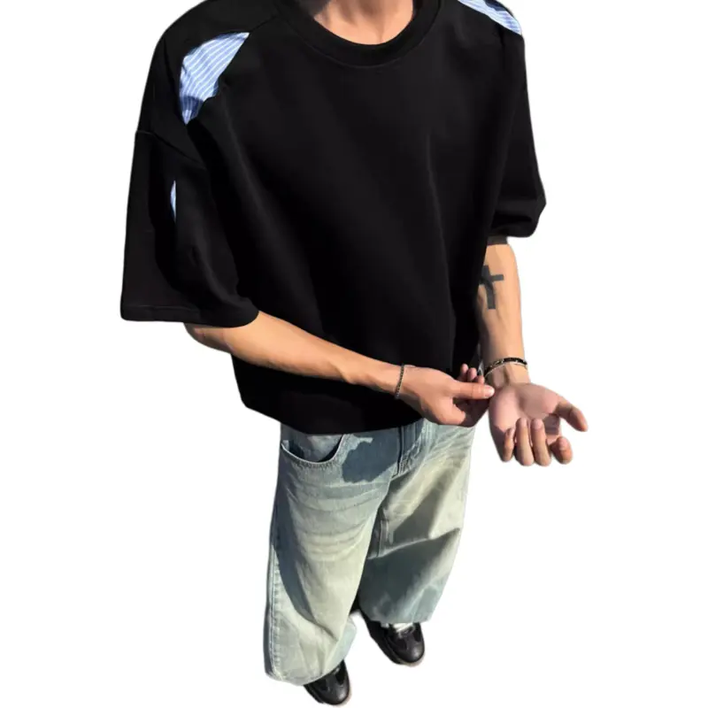 DUATOGE T Shirts Men Black -3
