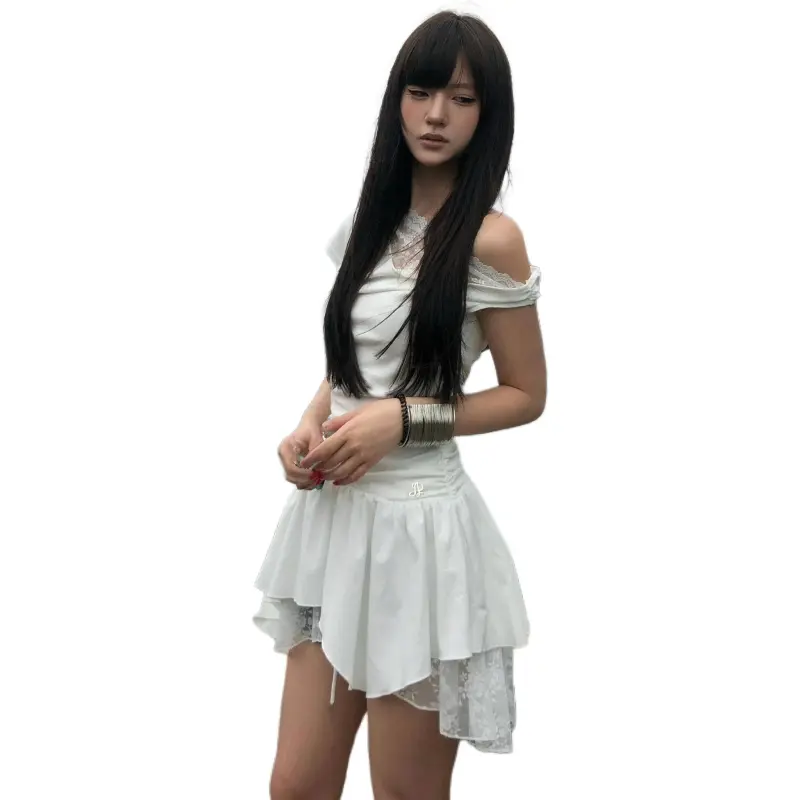 Flowers In Water Short Sleeved Dress Women's-2