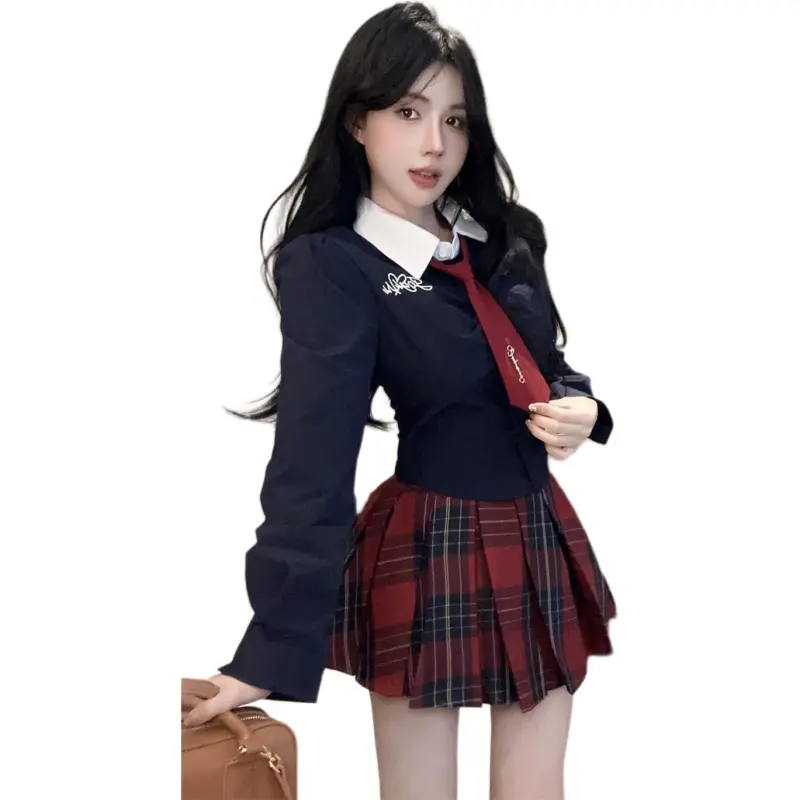 Mu Xiao Xin Two Piece Skirt Sets Women's-4