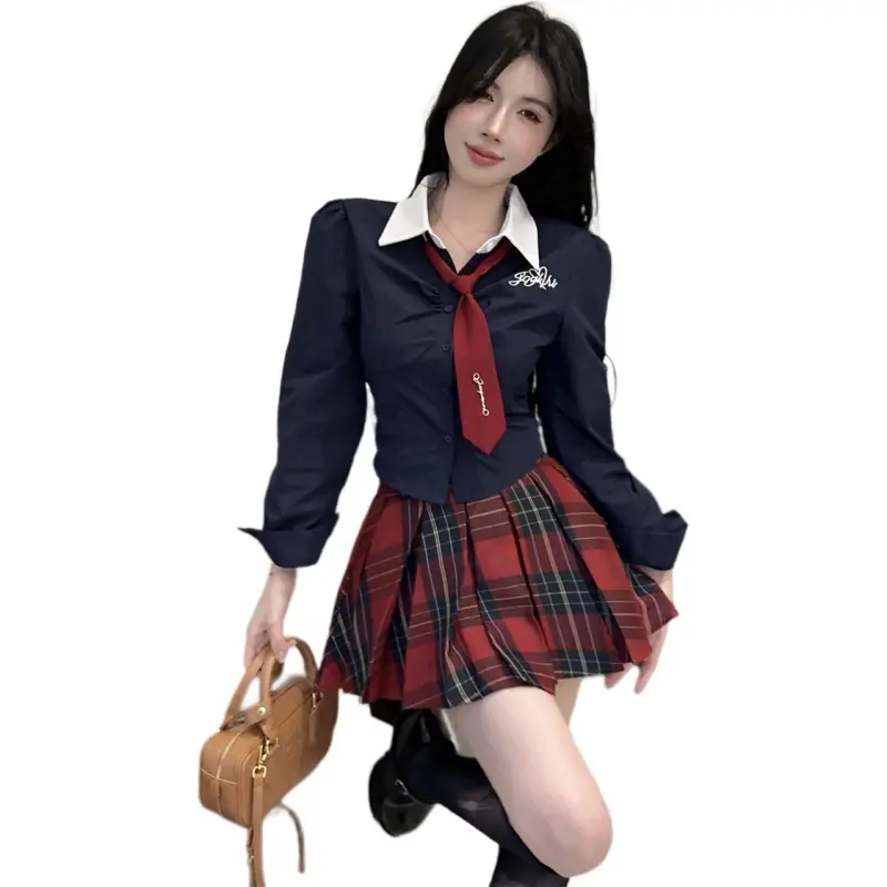 Mu Xiao Xin Two Piece Skirt Sets Women's-1