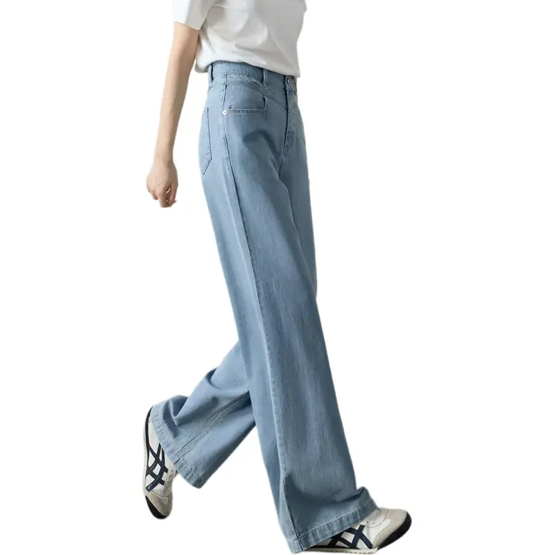 Mo Han Yi Mei Jeans Women's Light Blue-6
