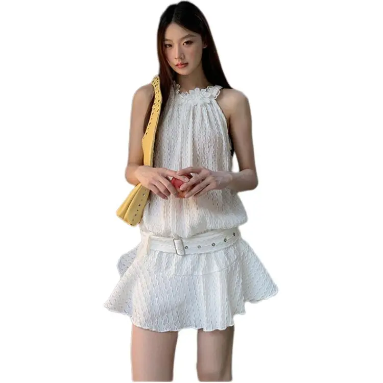 Flowers In Water Sleeveless Dress Women's-2