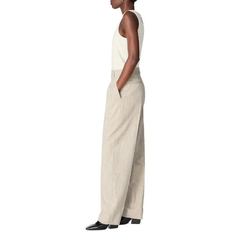 Bottega Veneta SS25 Casual Pants Women's Beige-2