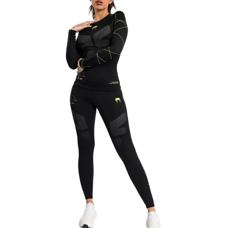 VENUM T Shirts Women's Black/Neon Green-2