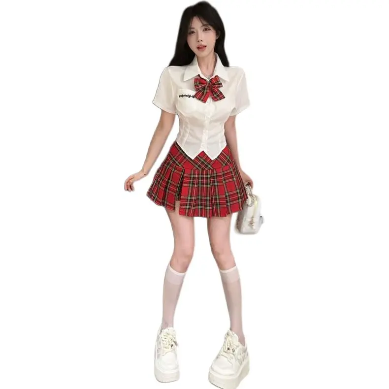 Mu Xiao Xin Two Piece Skirt Sets Women's-0
