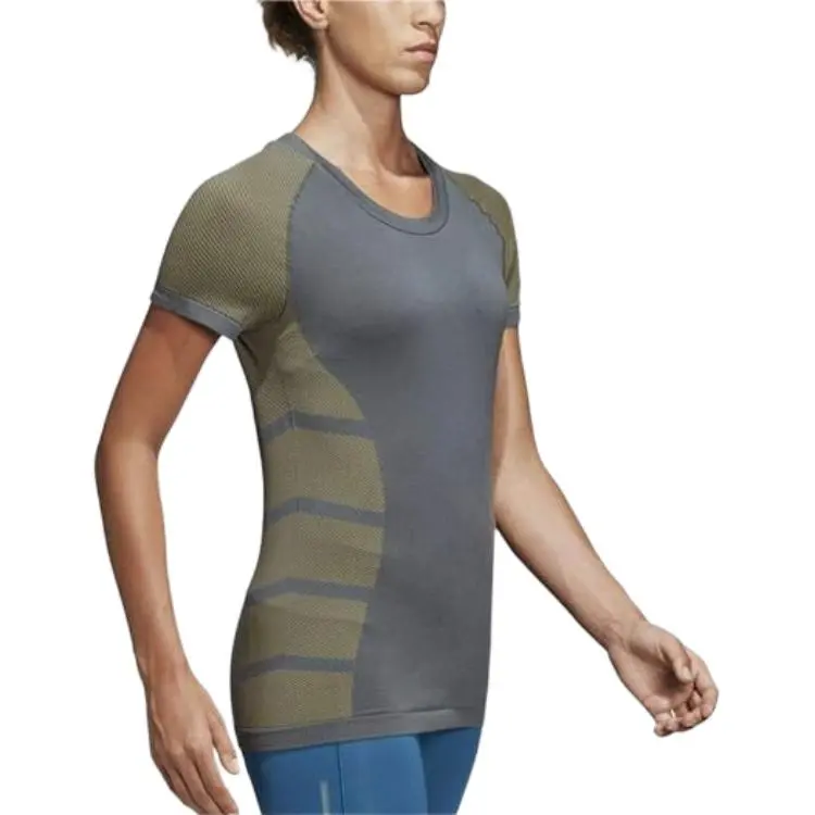 Adidas T-Shirts Women's Khaki-1