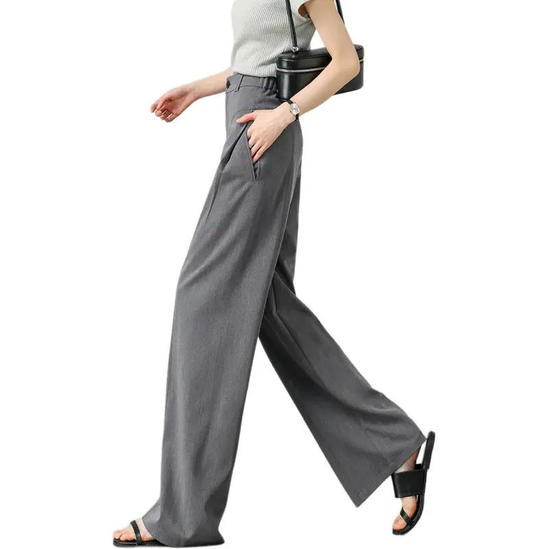 Weixi Casual Pants Women's Lunar Rock Gray-2
