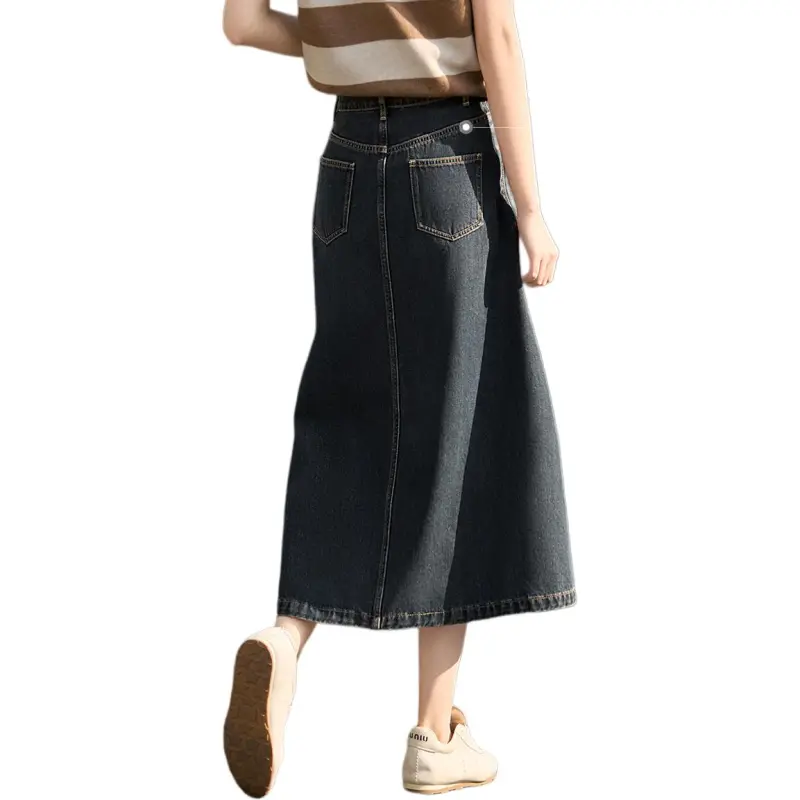 XWI Denim Long Skirt Women's Blue-1