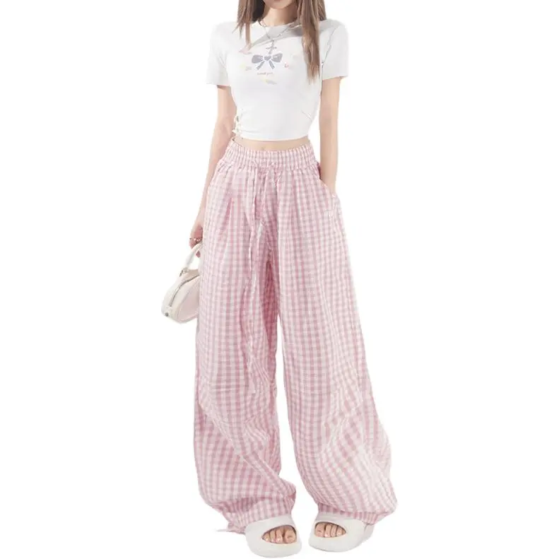 Kazakhstan Casual Pants Women's Pink-5