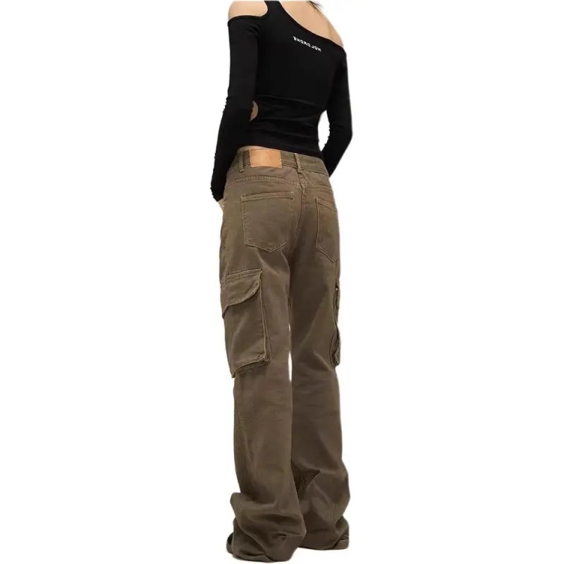 DUATOGE Casual Pants Men Brown -3