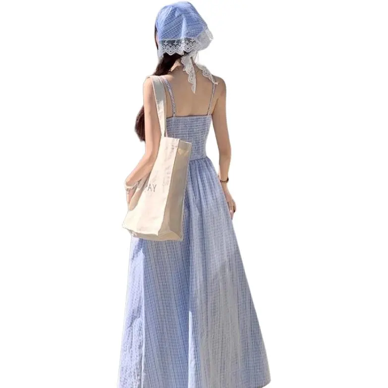 Dior Beauty Slip Dresses Women's Blue-1