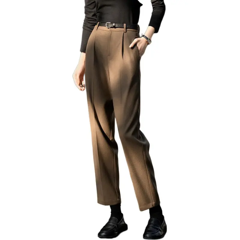 Mo Han Yi Mei Casual Pants Women's Khaki Green-2