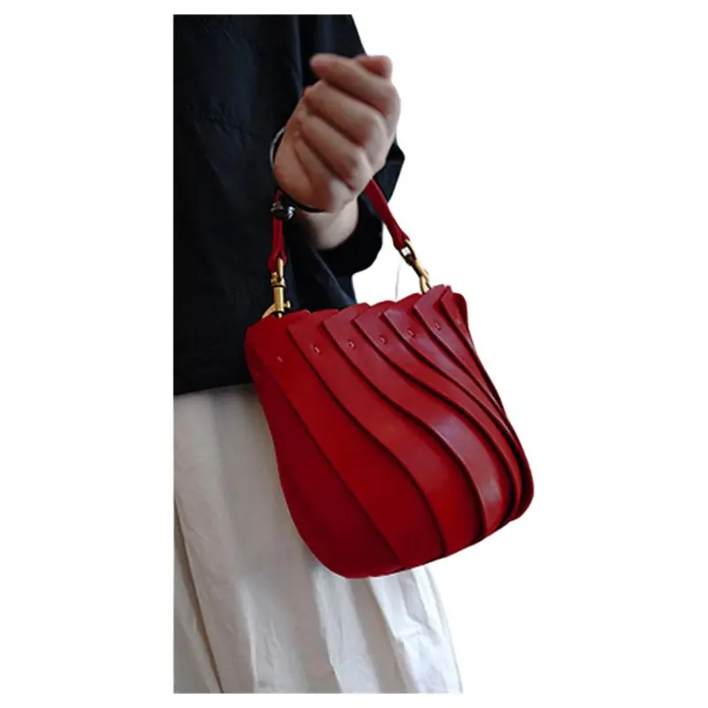 BEMIX PETS PU Handbag Women's Red-2