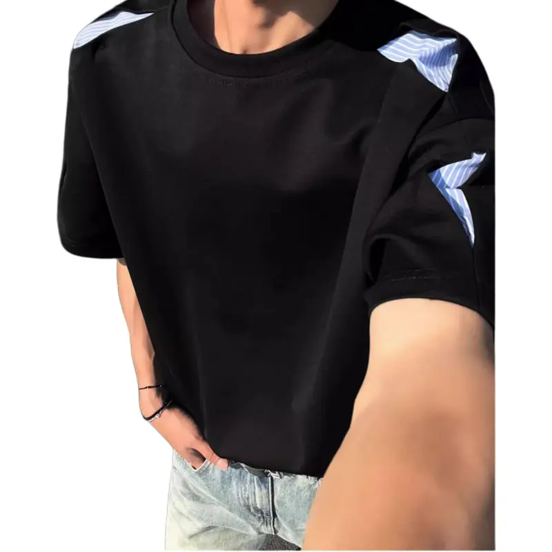 DUATOGE T Shirts Men Black -1