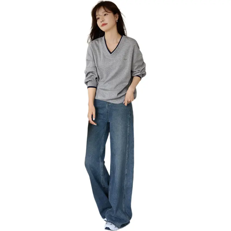 Mo Han Yi Mei Sweatshirt Women's Gray-4