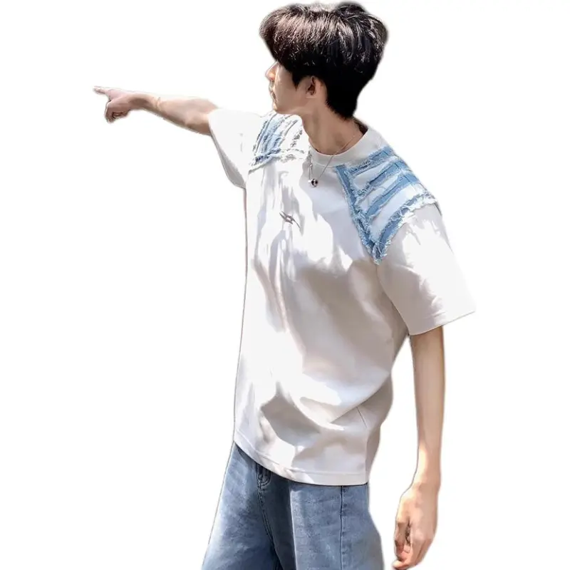 DUATOGE T Shirts Men White -1
