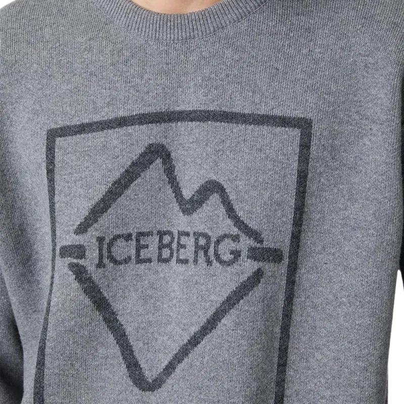 Iceberg Sweaters Men Gray-5