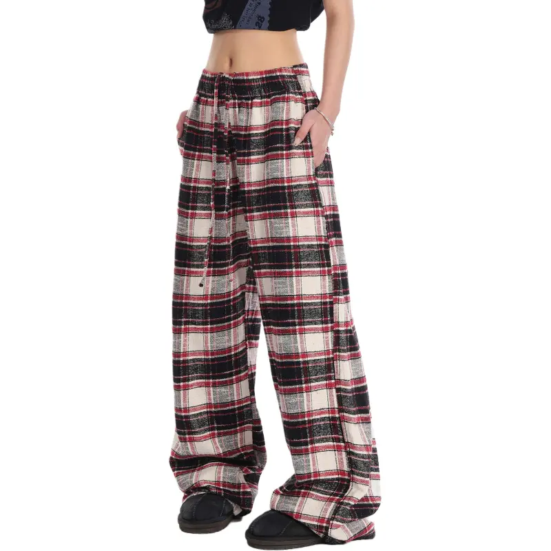 VINMUK Casual Pants Women's Red-6