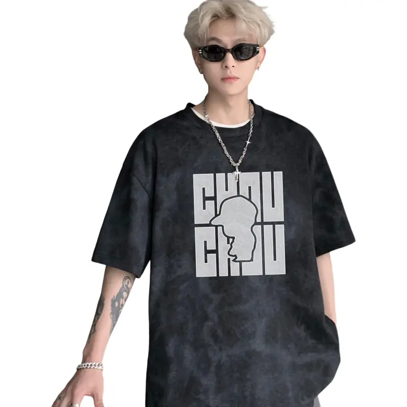 CHOUCHOUS Drop Shoulder Sleeve T Shirt Women's-2