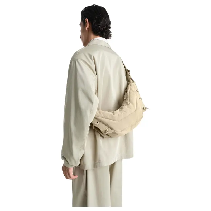 Lemaire Nylon Shoulder Bag, Crossbody Bag Men's Linen-4