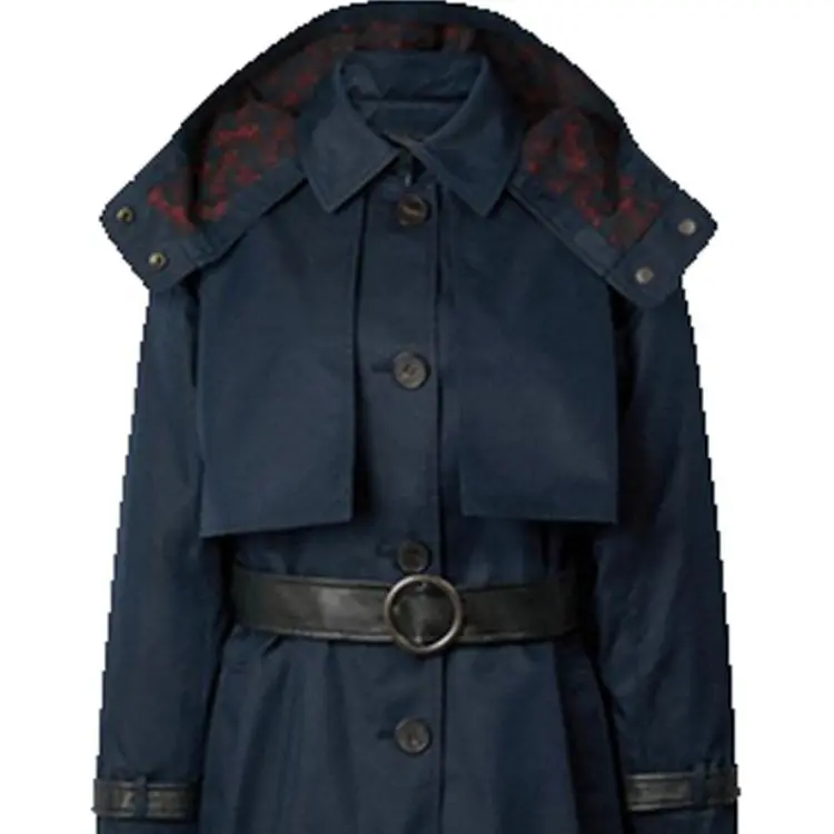 COACH SS21 Trench Coat Women's Marine Blue-2