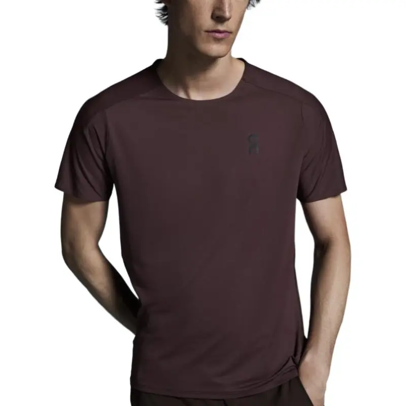 On Performance T Shirt Men's Mulberry Purple/Scarlet-3