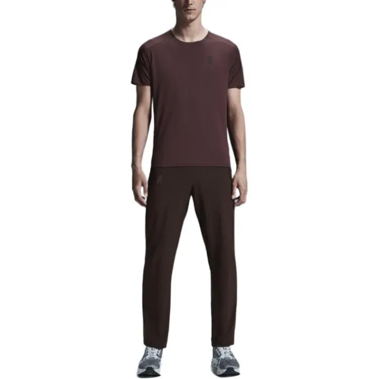On Performance T Shirt Men's Mulberry Purple/Scarlet-2