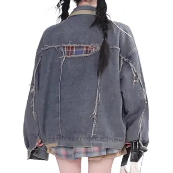 TONYKRZ Denim Jacket Unisex Vintage Blue