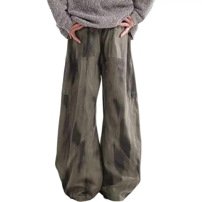 DAFK Casual Pants Men Green-4