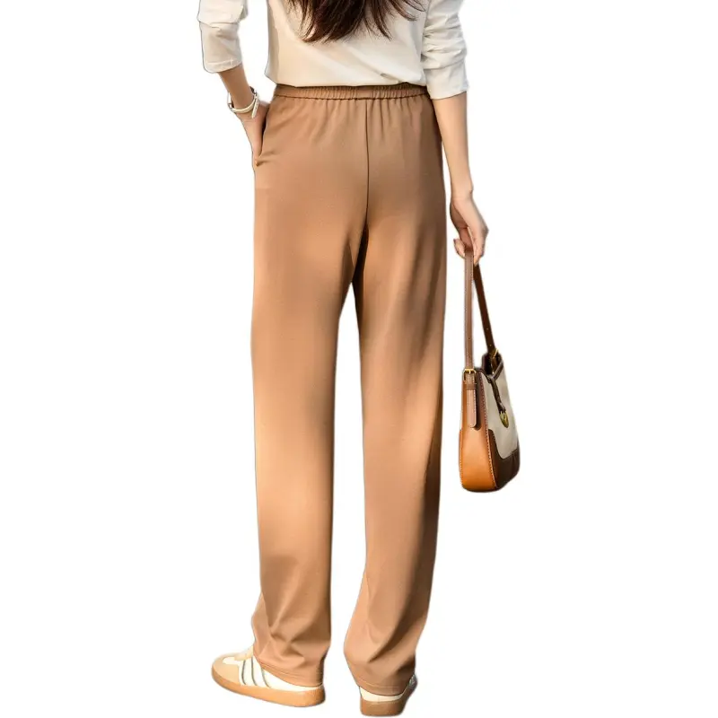 Mo Han Yi Mei Casual Pants Women's Coffee-4