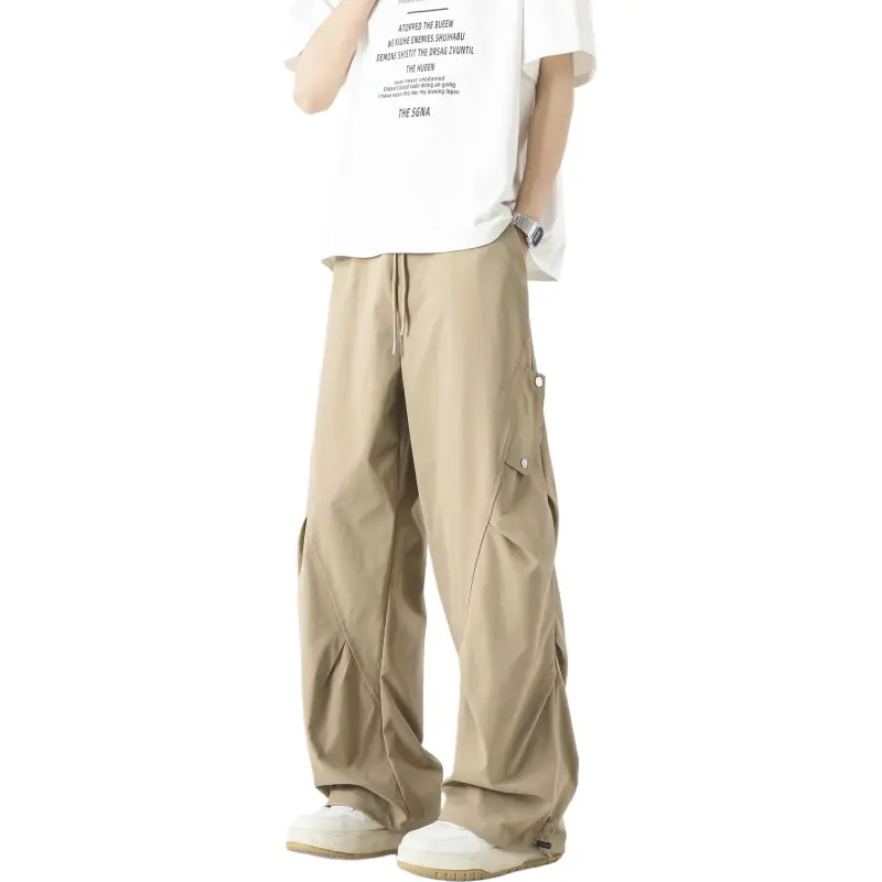ARCANEFUNK Casual Pants Unisex Khaki-3
