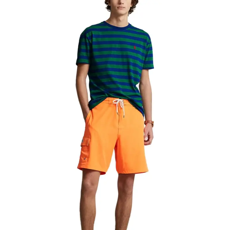 Polo Ralph Lauren T Shirts Men Blue Green Stripes-3