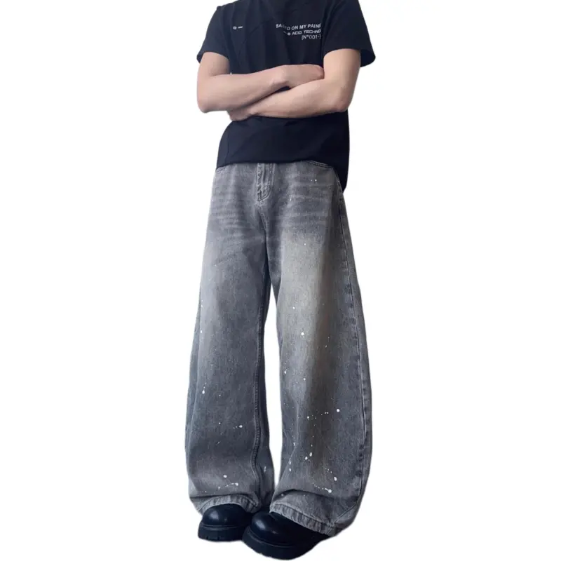 DUATOGE Jeans Men Smoke Gray -1