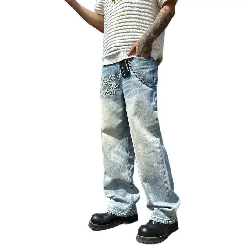 SOUTHTEENAGER Jeans Unisex Light Blue-3