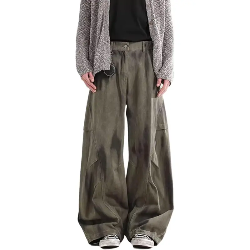 DAFK Casual Pants Men Green-3