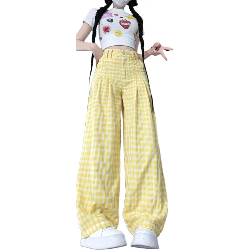 GOSO Casual Pants Women's Yellow-3