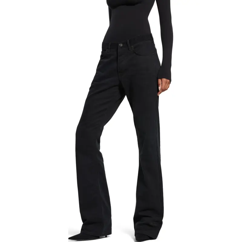 Balenciaga SS25 Casual Pants Regular Fit Women's Black-4