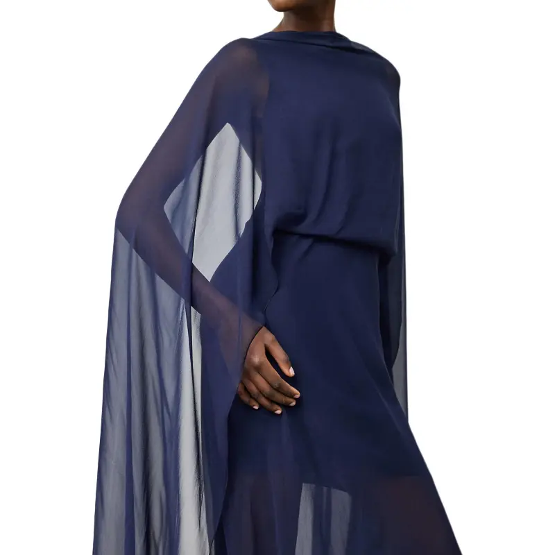 Ralph Lauren Collection Sheer Cape Evening Gown-5