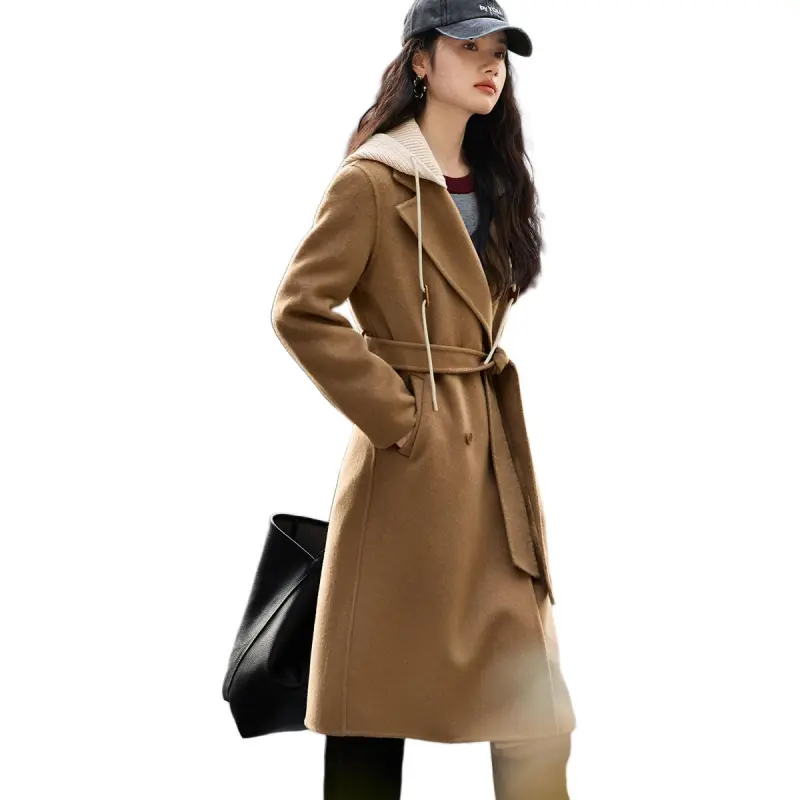 Mo Han Yi Mei Coats Women's Warm Camel-5
