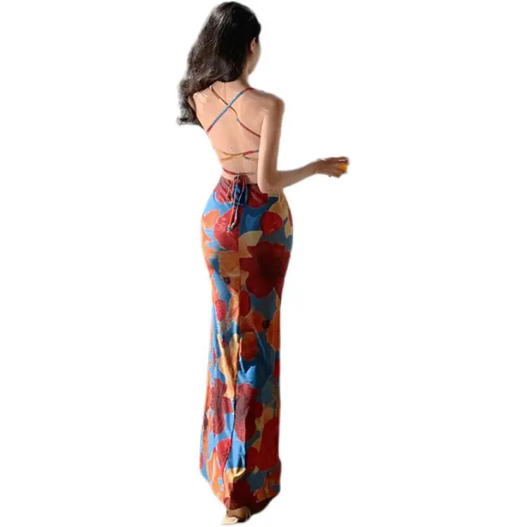 Dior Beauty Slip Dresses Women's Tropical Style-2