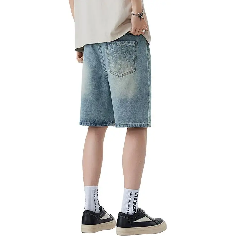 Izexx Denim Shorts Men Vintage Blue-1