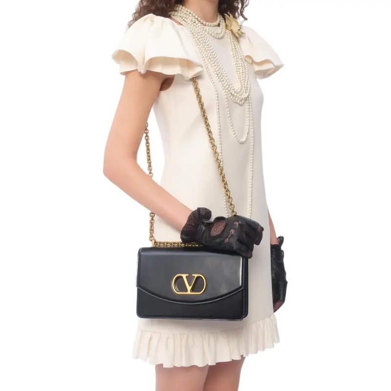 Valentino Crepe Couture Flared Hem Mini Dress-5