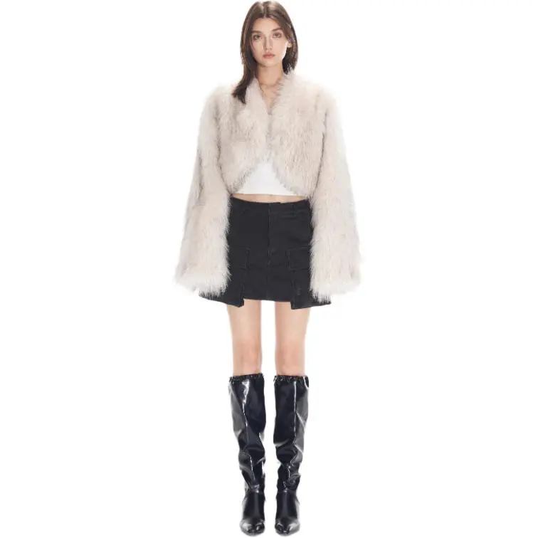 JAC FLEURANT Fur Women's Apricot-3