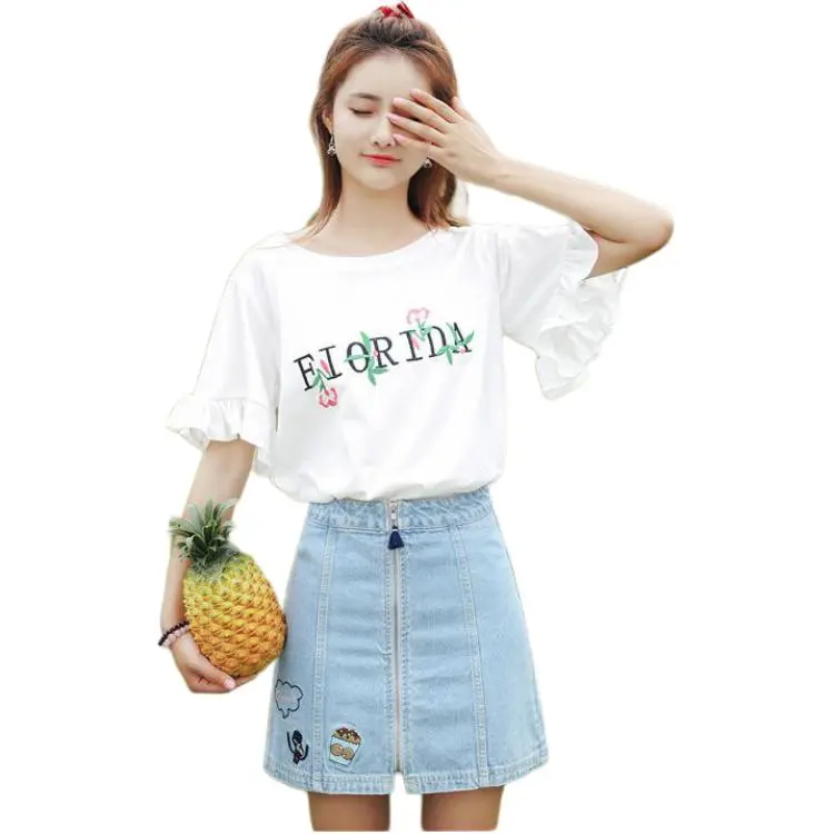 KAISER Flared Sleeve T Shirt Women's White-3