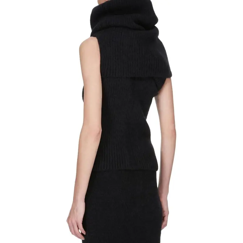 RICK OWENS Draped Knitted Top-1