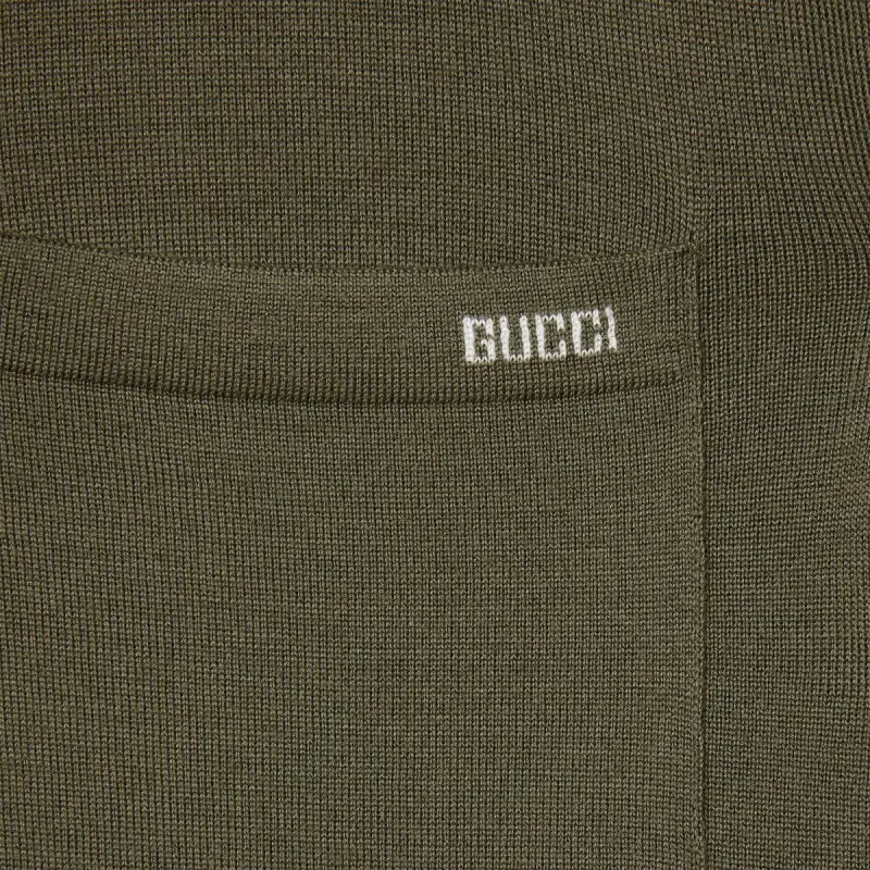 GUCCI SS25 T Shirt Men's Forest Green-5